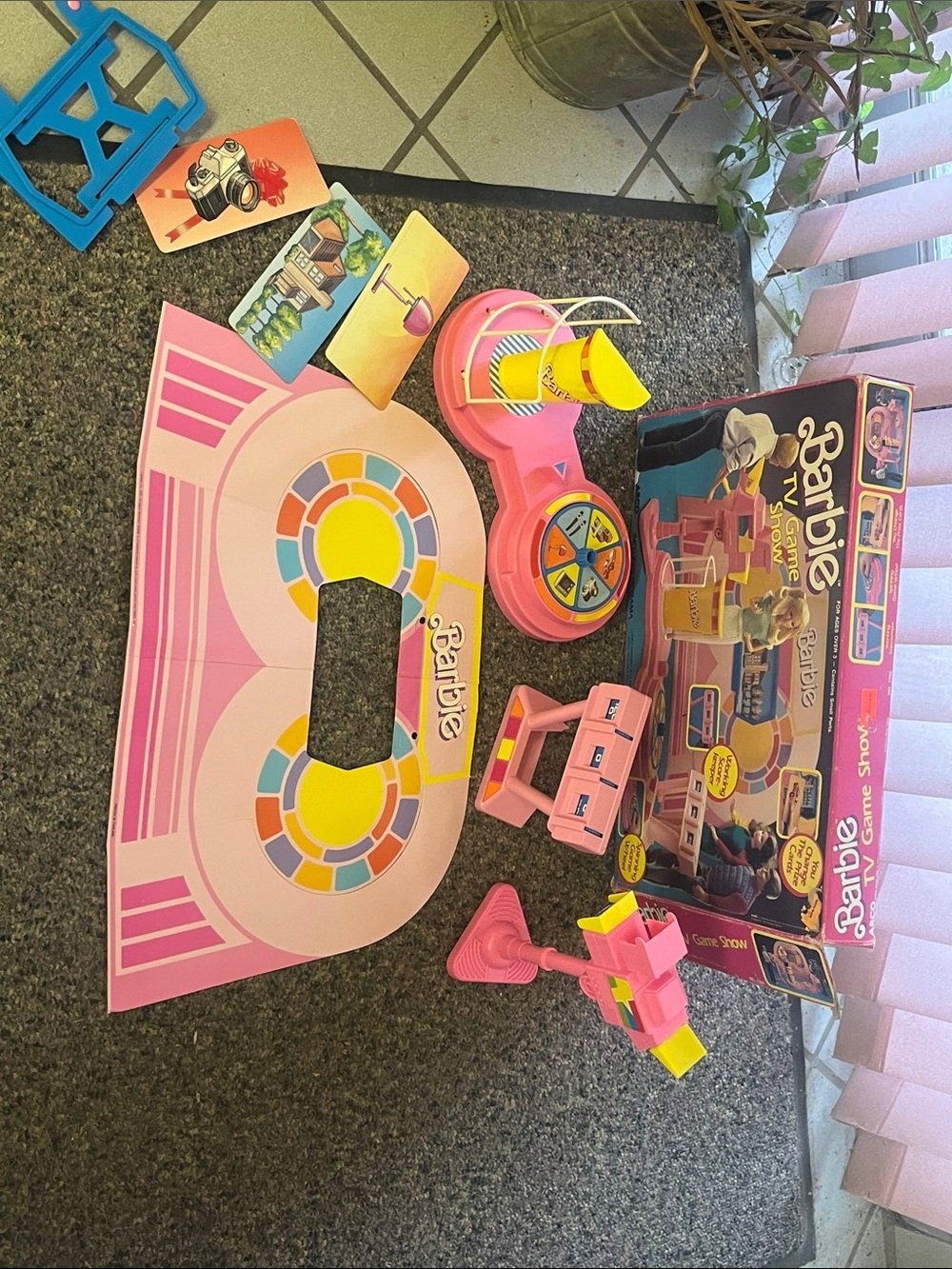 Vintage 1987 Barbie Pink Game Show Playset